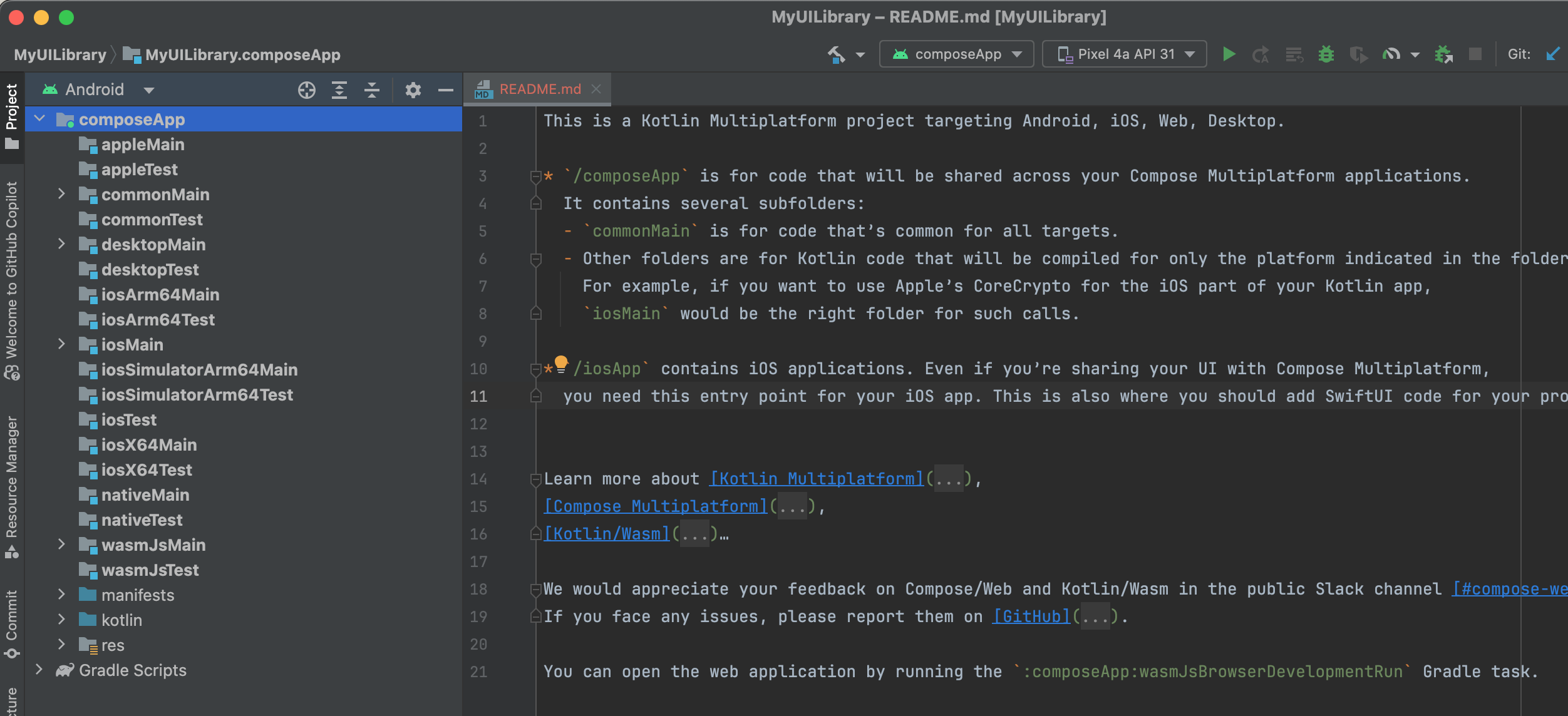First Open Of Project
