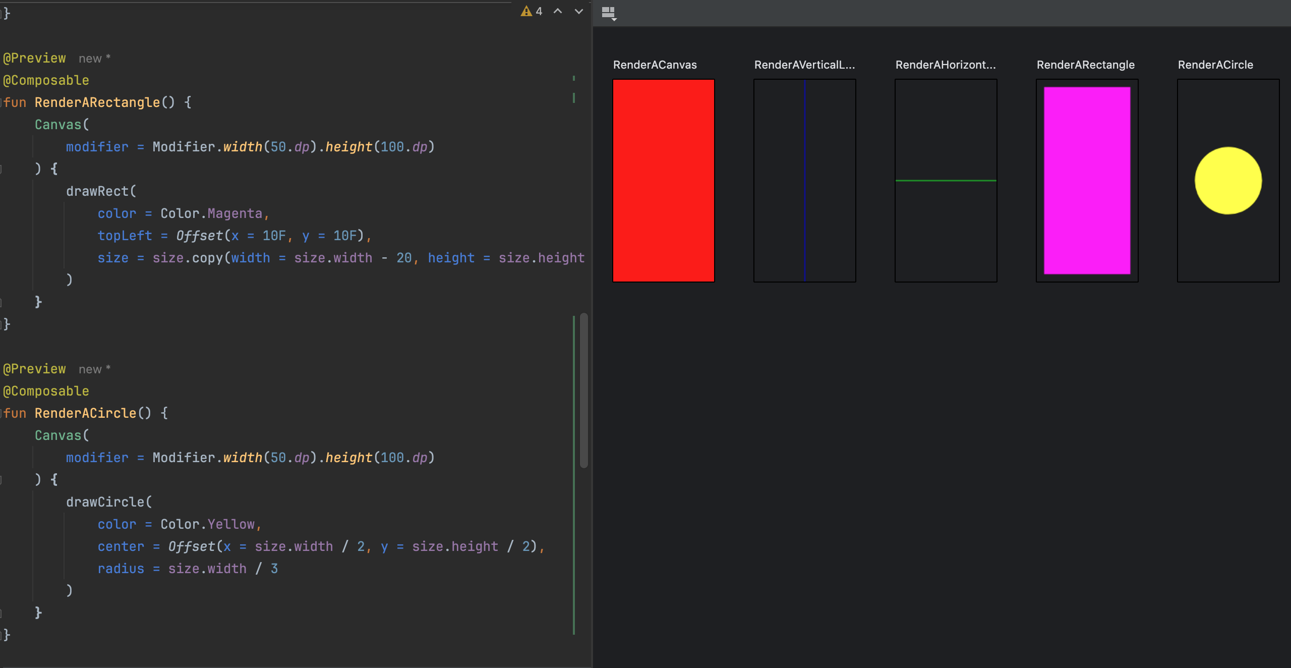 Shapes with Built-in Functions Preview