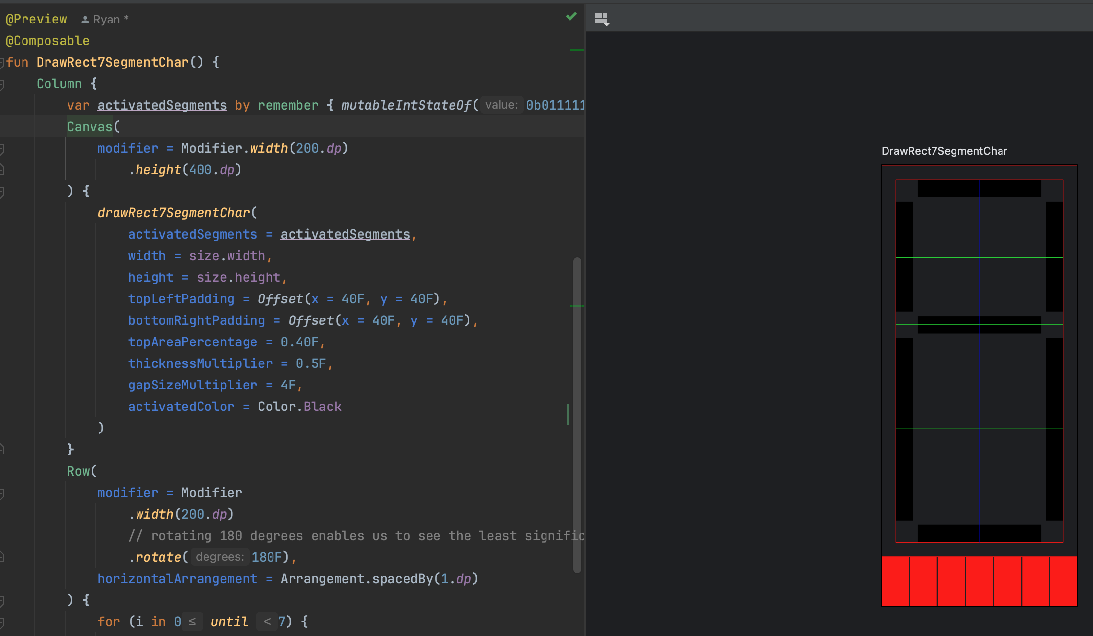 Preview with Thickness and Gap Size Multipliers