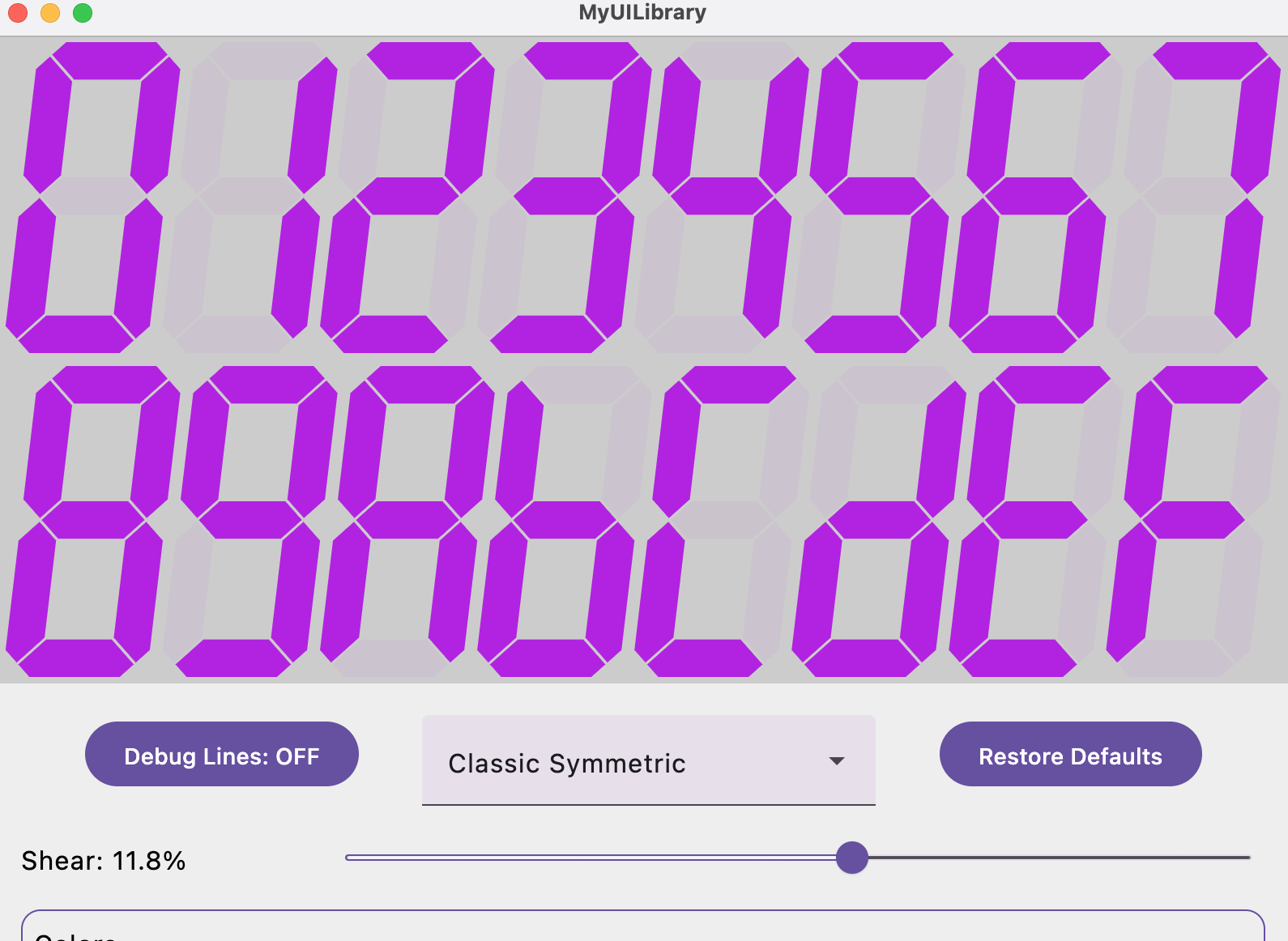 Sheared Classic7SegmentDisplay on desktop